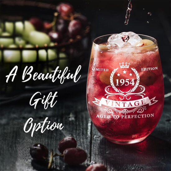 Burgundy crystal wine glass for red wine, beer, and whiskey