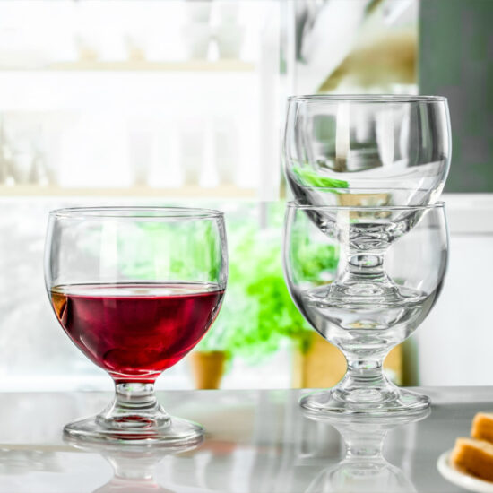  European thick brandy snifter glass with tulip shape for liquor and beer