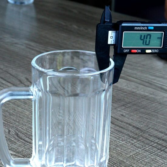 Clear Thick Beer Glasses with Handle for Juice and Tea – Trendy TikTok Style