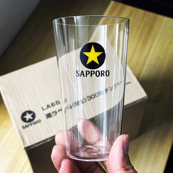 SAPPORO black label large capacity craft beer glass mug