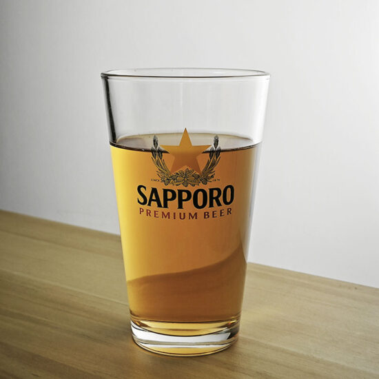 SAPPORO black label large capacity craft beer glass mug