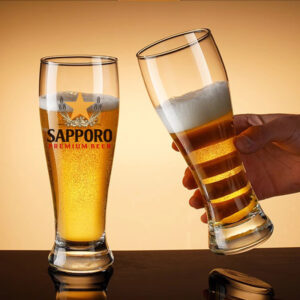 SAPPORO black label large capacity craft beer glass mug